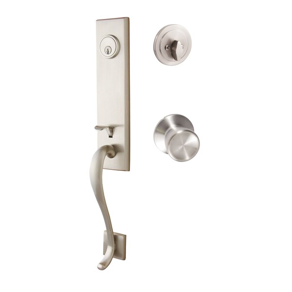 Sure-Loc Hardware Sure-Loc Hardware Solitude Handleset, Tulip Handleset Trim, Satin Nickel SL507-TL 15 - main